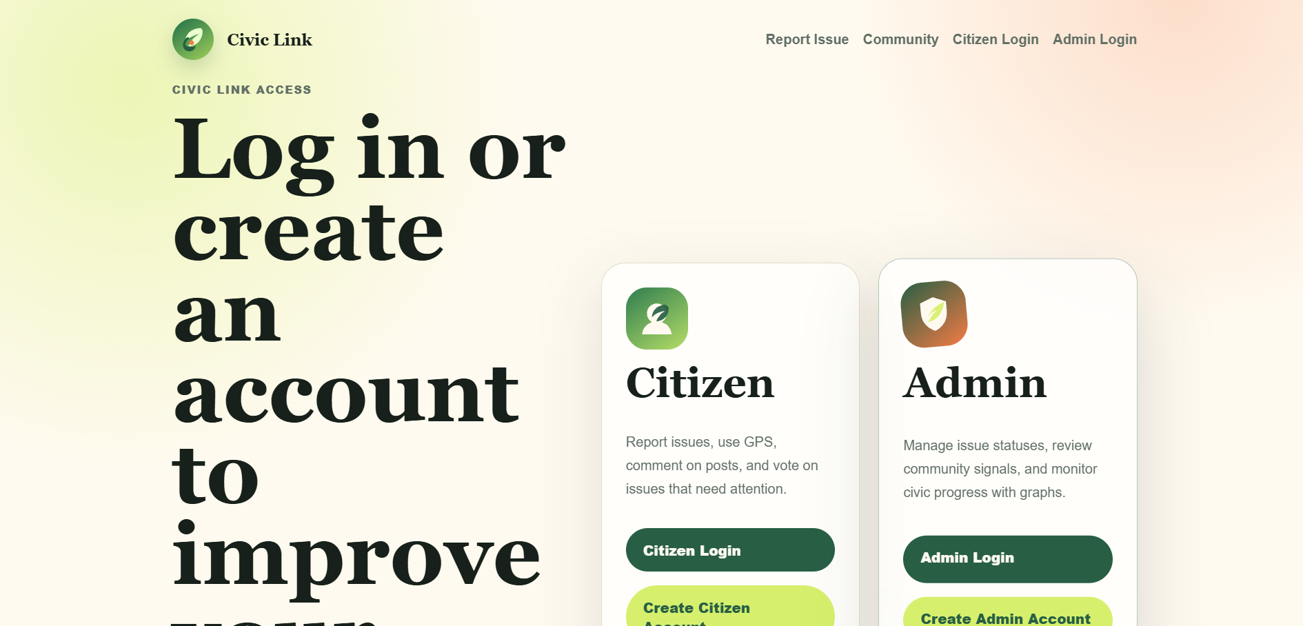 CIVIC LINK a Django Platform for reporting civic issues. - Screenshot 1