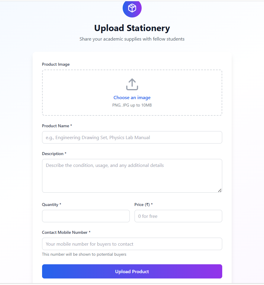 Stationery Swap – Student Marketplace for Buying & Selling Stationery - Screenshot 7