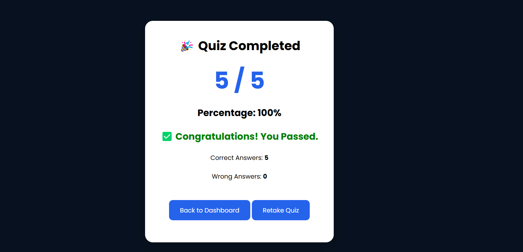 QuizMaster – Interactive Learning Platform - Screenshot 3