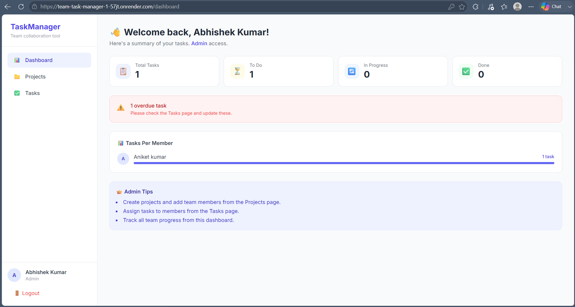Team-Task-Manager - Screenshot 3