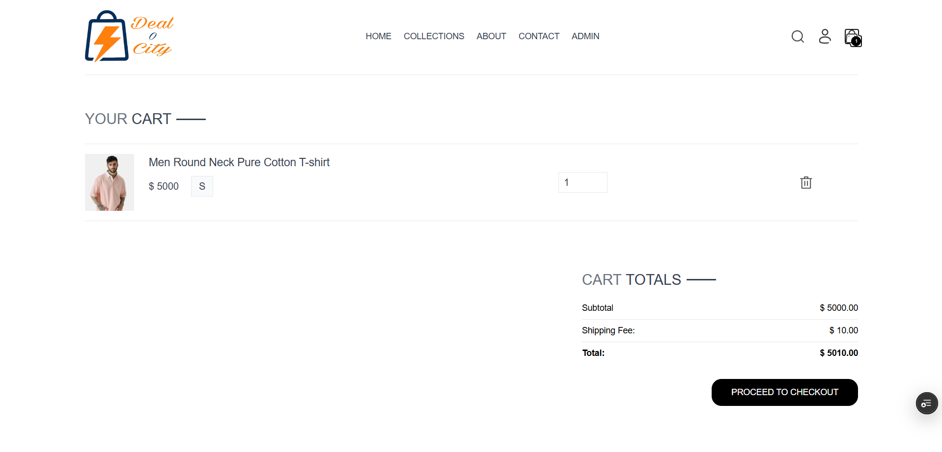 Full-Stack Ecommerce website using React - Screenshot 3