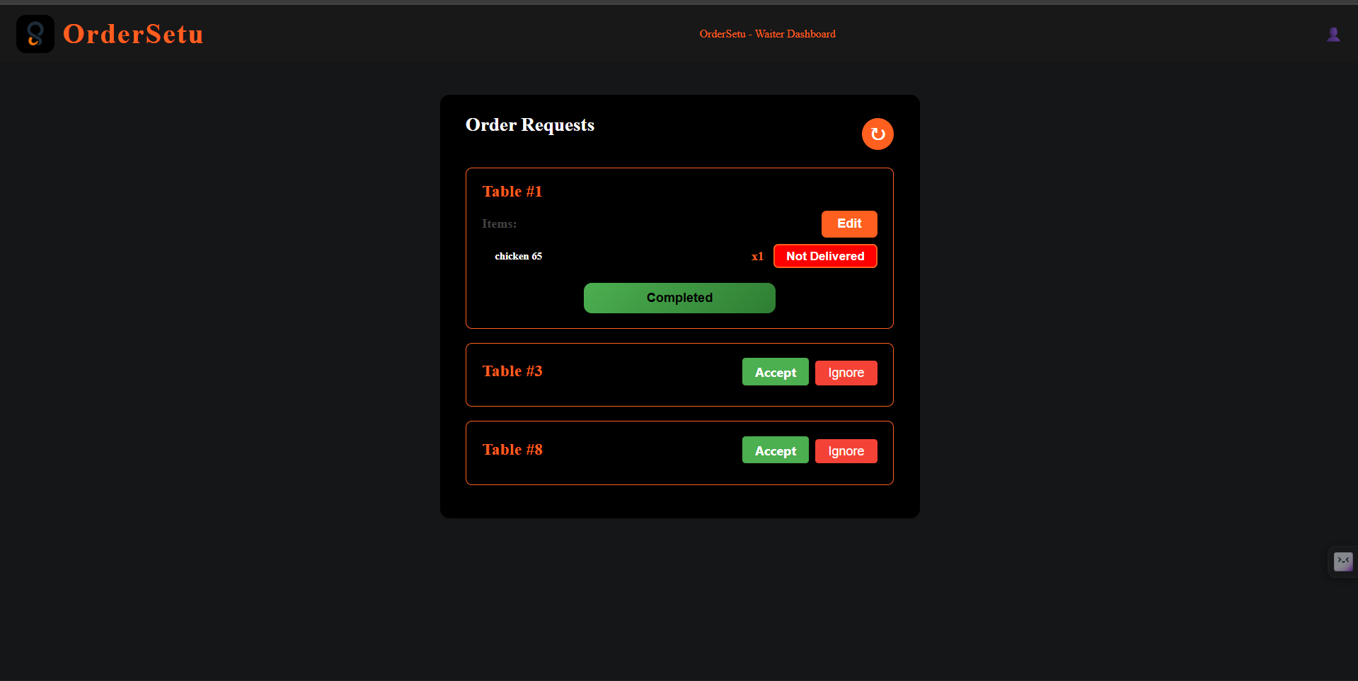OrderSetu – AI-powered smart restaurant ordering and management system - Screenshot 3