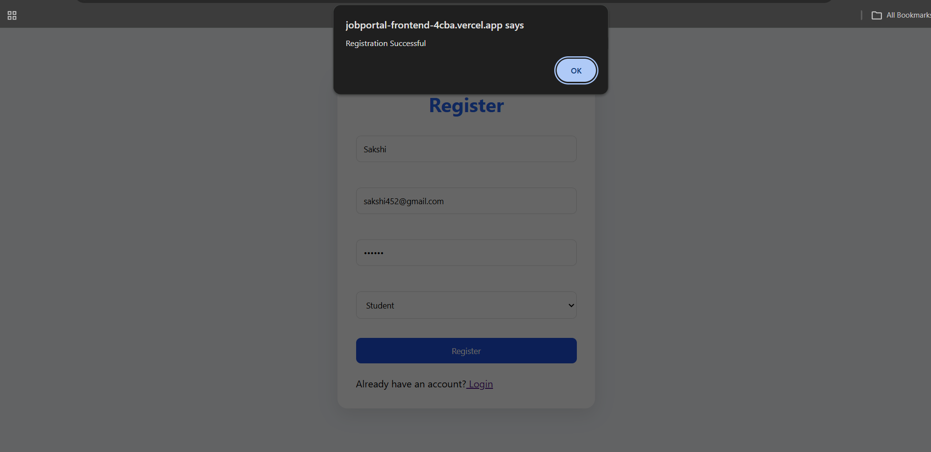 Full-Stack Job & Internship Portal (MERN) - Screenshot 3