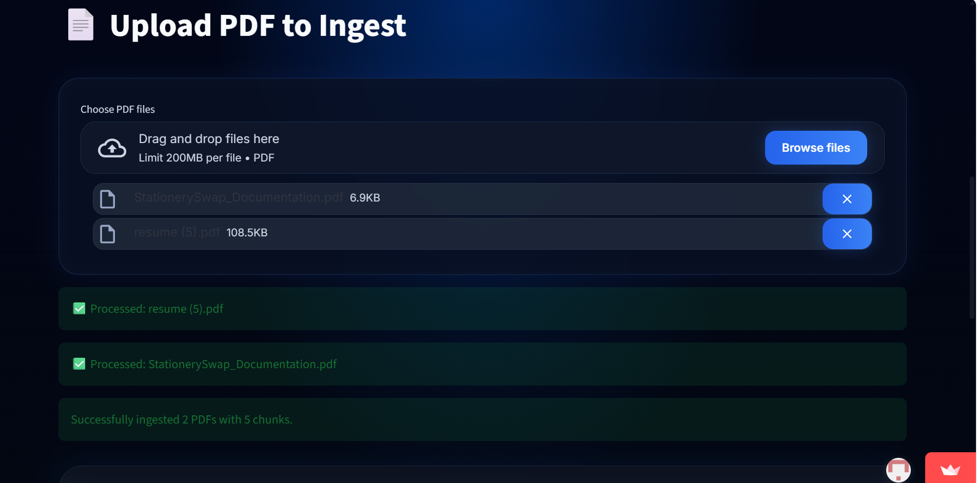 AI PDF Assistant – RAG Chatbot using LlamaIndex & Qdrant - Screenshot 1