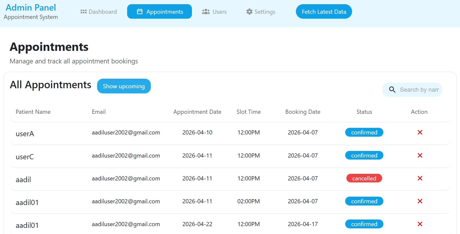 Appointment Booking System - Screenshot 4