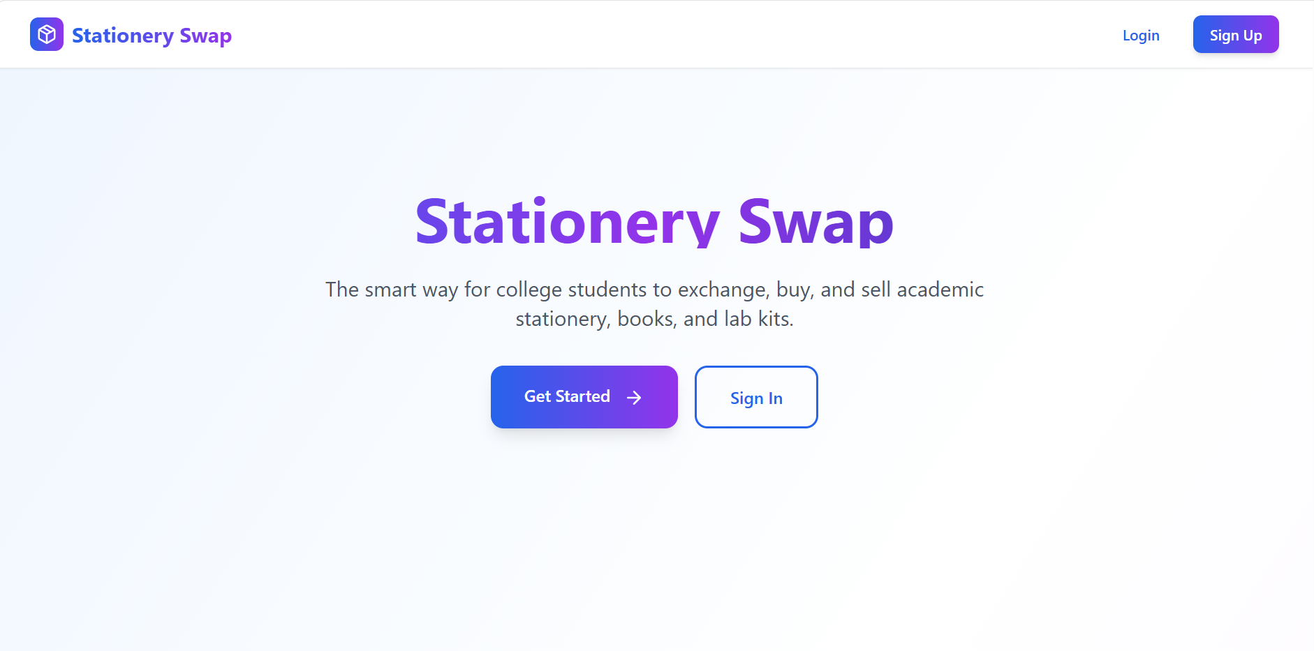 Stationery Swap – Student Marketplace for Buying & Selling Stationery - Screenshot 2