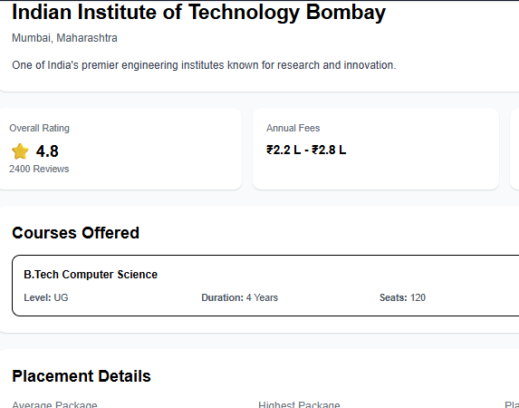 College Discovery Platform - Screenshot 3