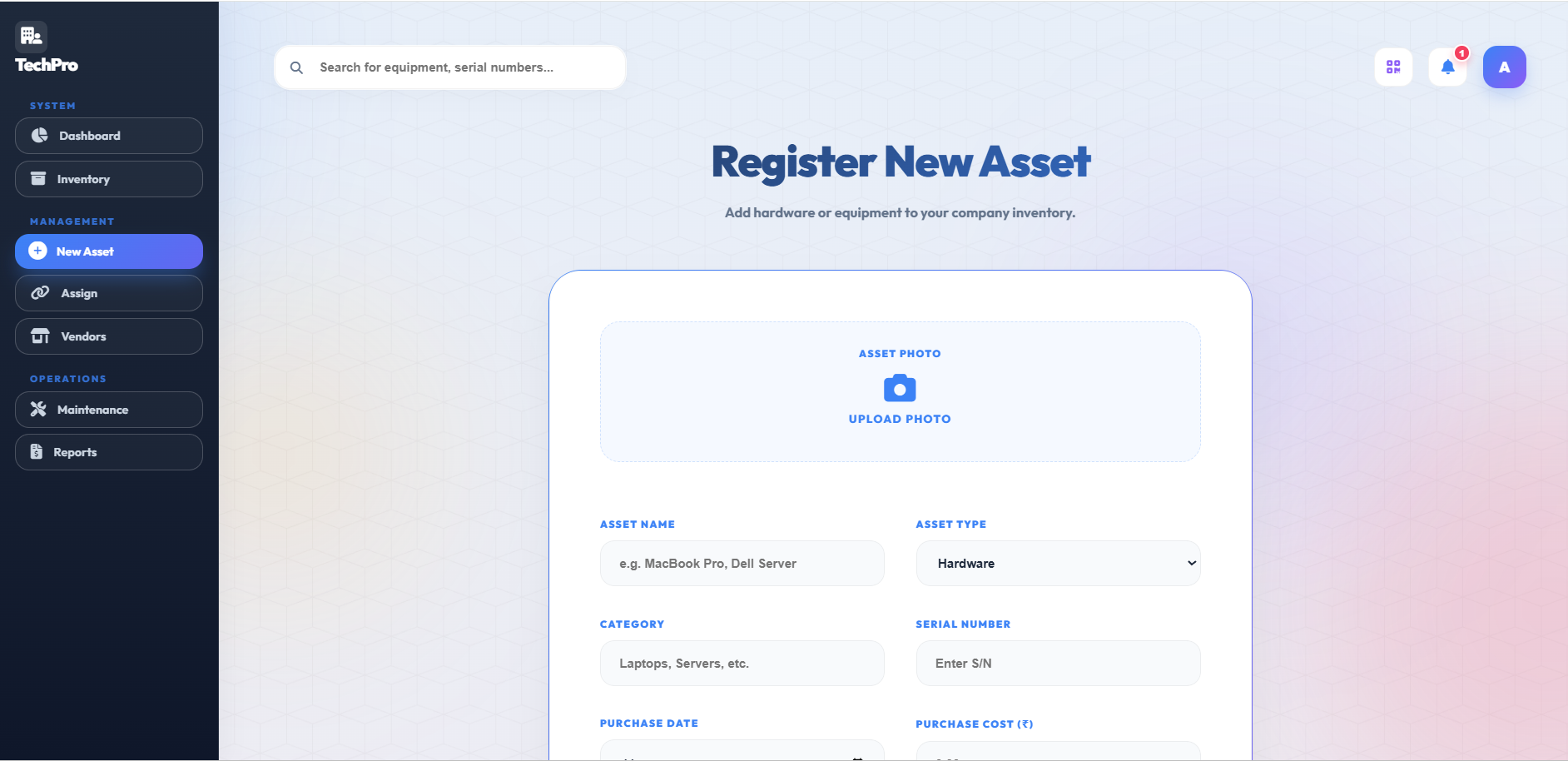 AssetPulse – Integrated Asset & Equipment Management System - Screenshot 5