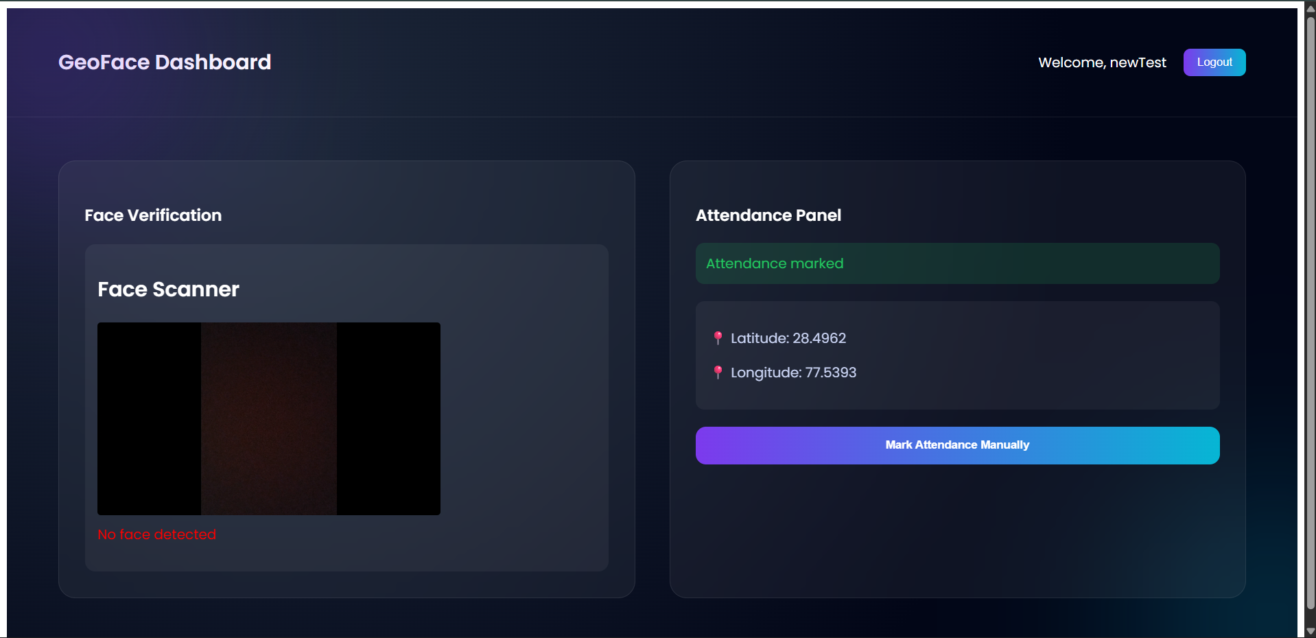 Geo Face Attendance System - Screenshot 4