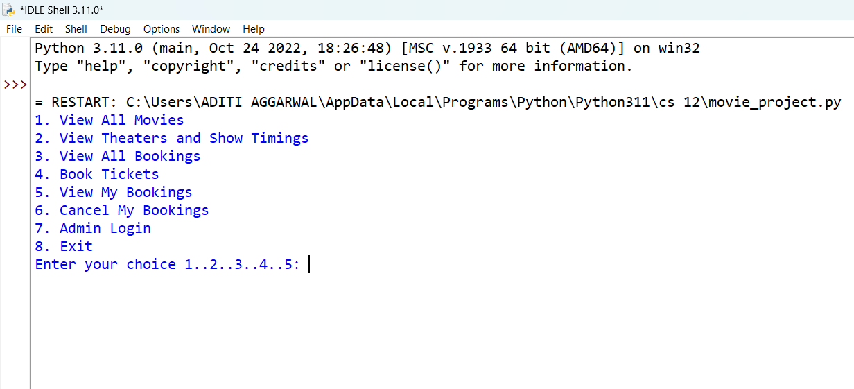 Movie Ticket Booking project - Screenshot 1