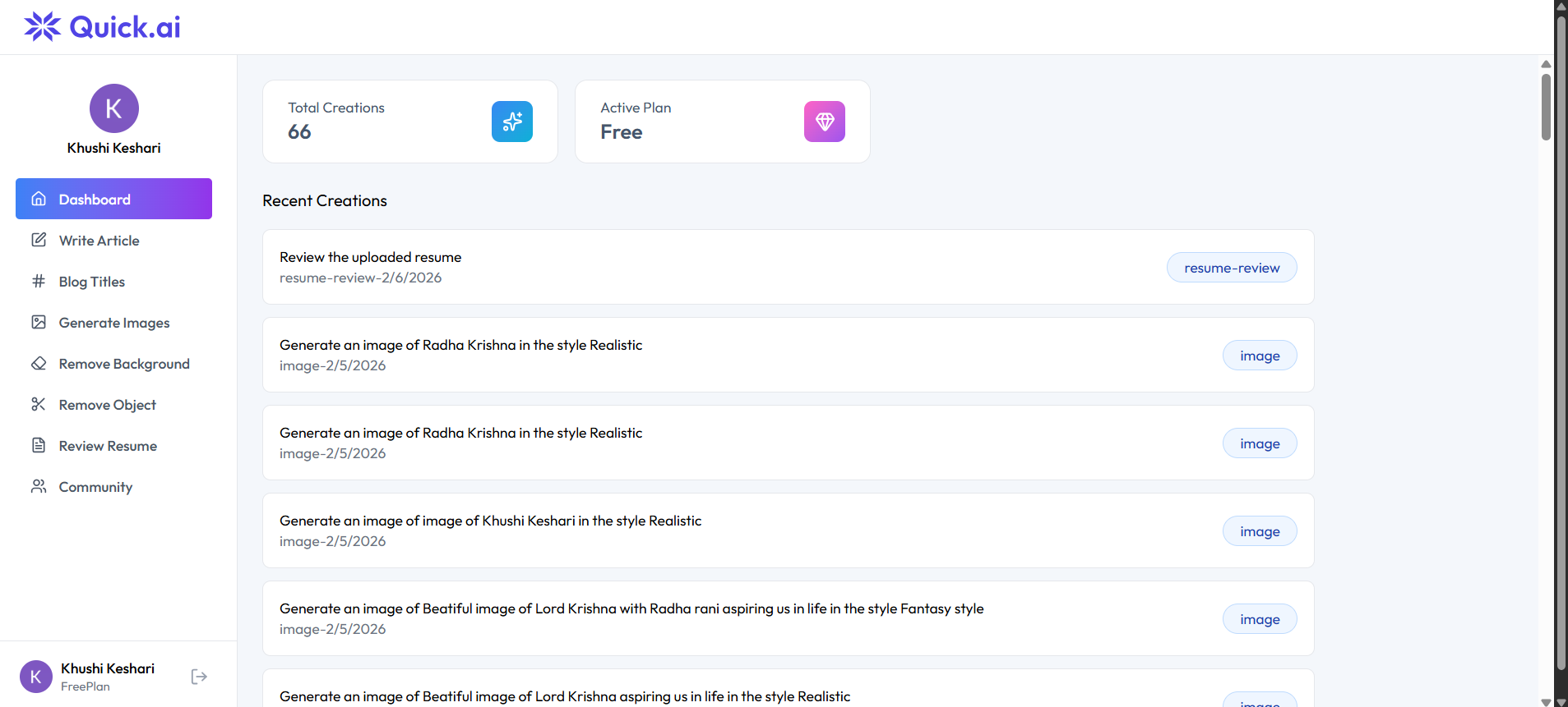 Quick.ai – All-in-One AI Content Creation Platform - Screenshot 2