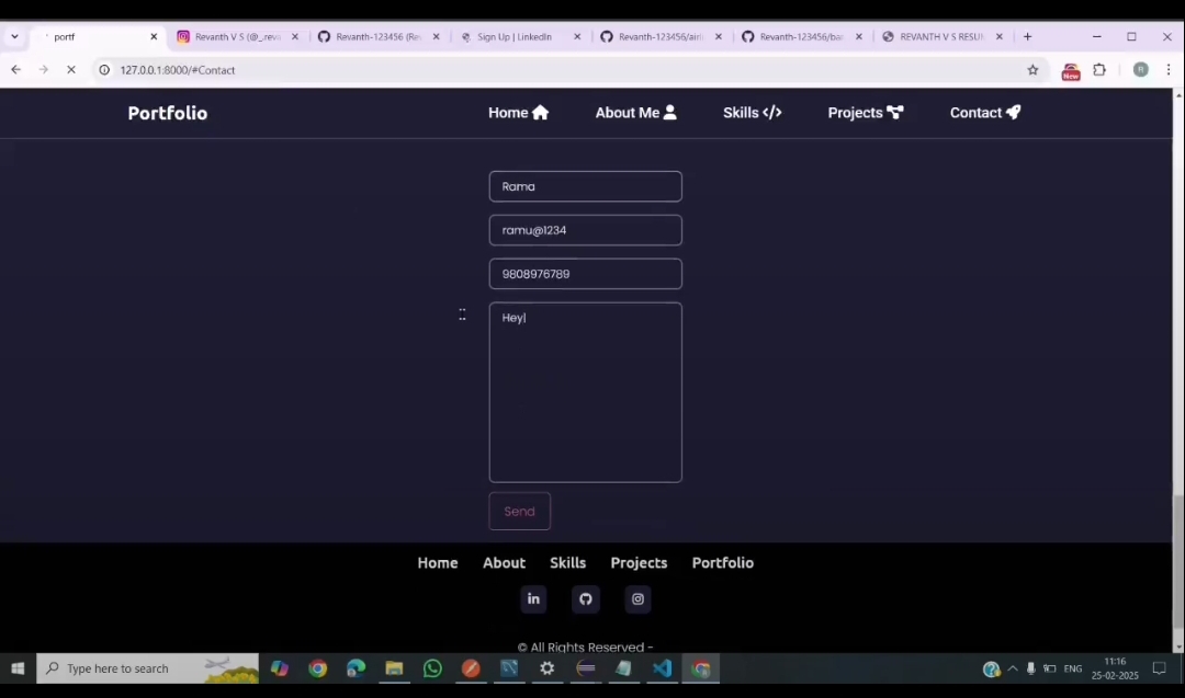 Personal Portfolio - Screenshot 5