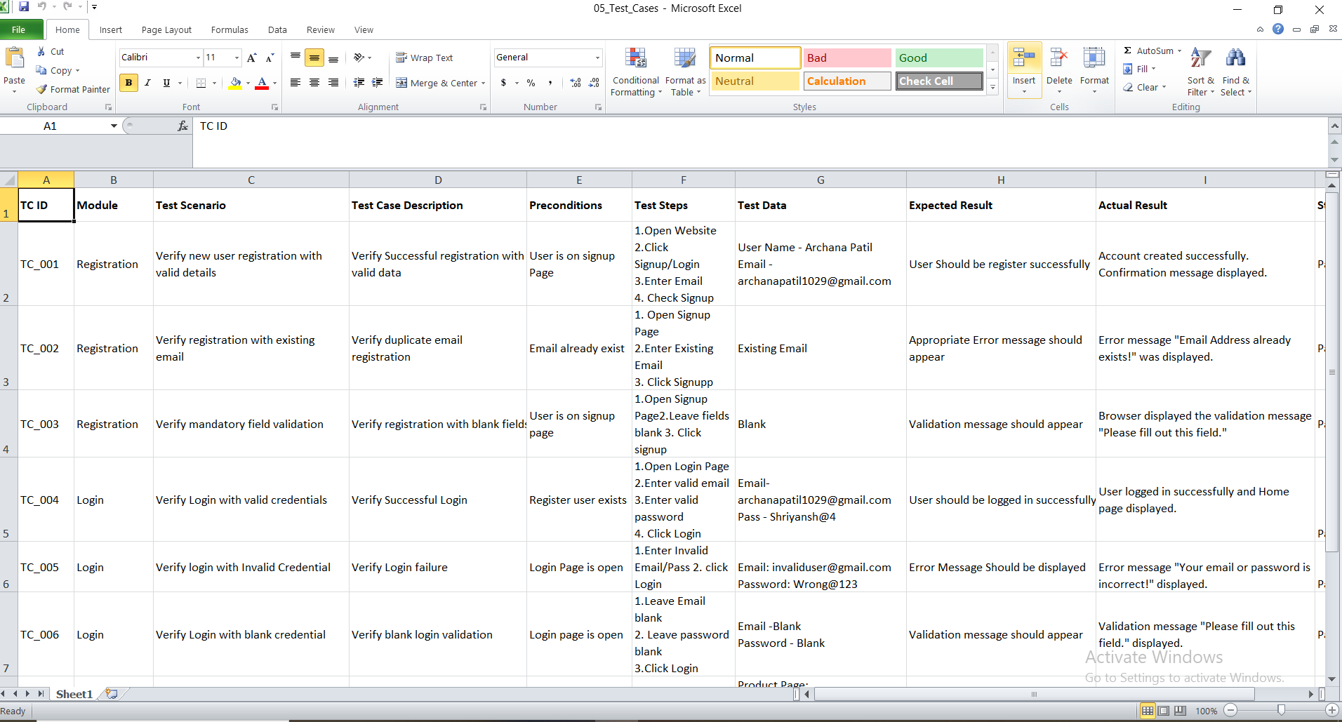 E-Commerce Web Application Testing - Screenshot 1