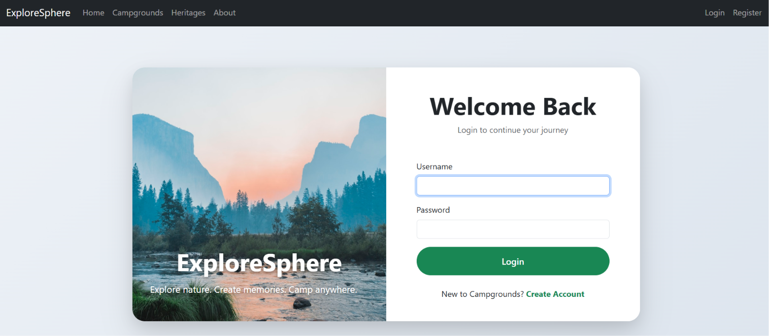 ExploreSphere - Full-Stack Travel & Heritage Discovery Platform - Screenshot 1