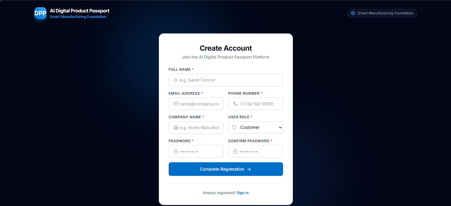AI-Digital-Product-Passport - Screenshot 1