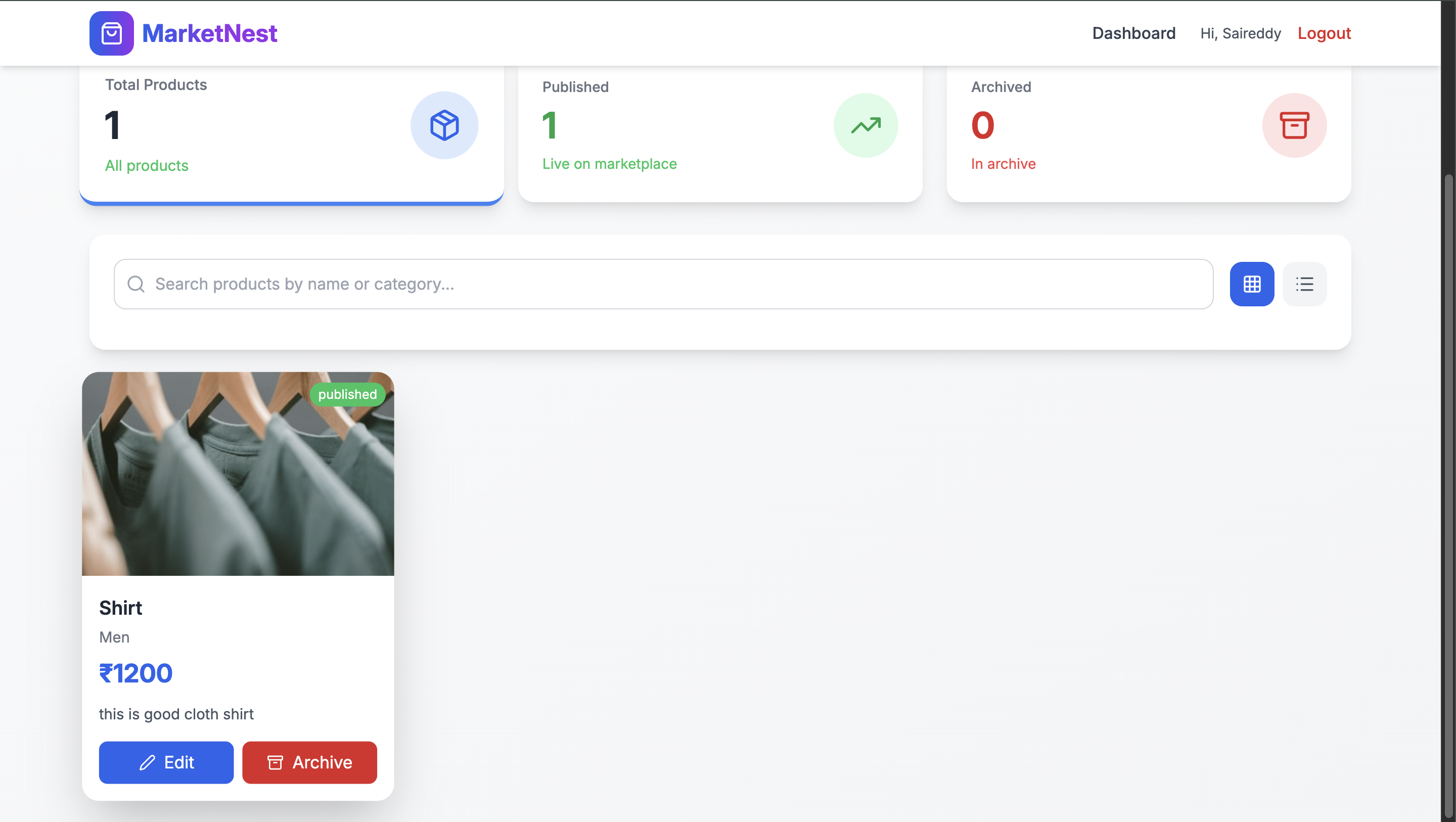 Full-Stack E-Commerce Marketplace Website- MERN Stack - Screenshot 3
