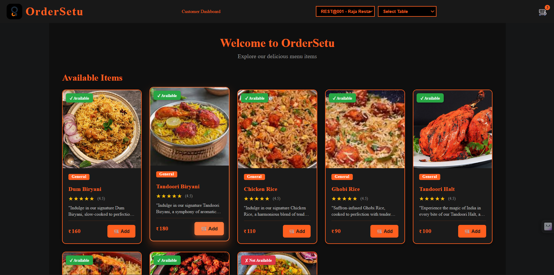 OrderSetu – AI-powered smart restaurant ordering and management system - Screenshot 2
