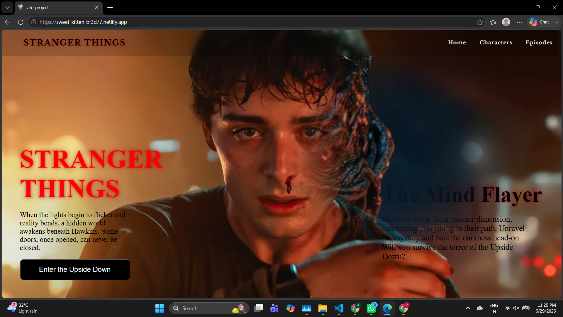 Full stack  stranger things - Screenshot 4