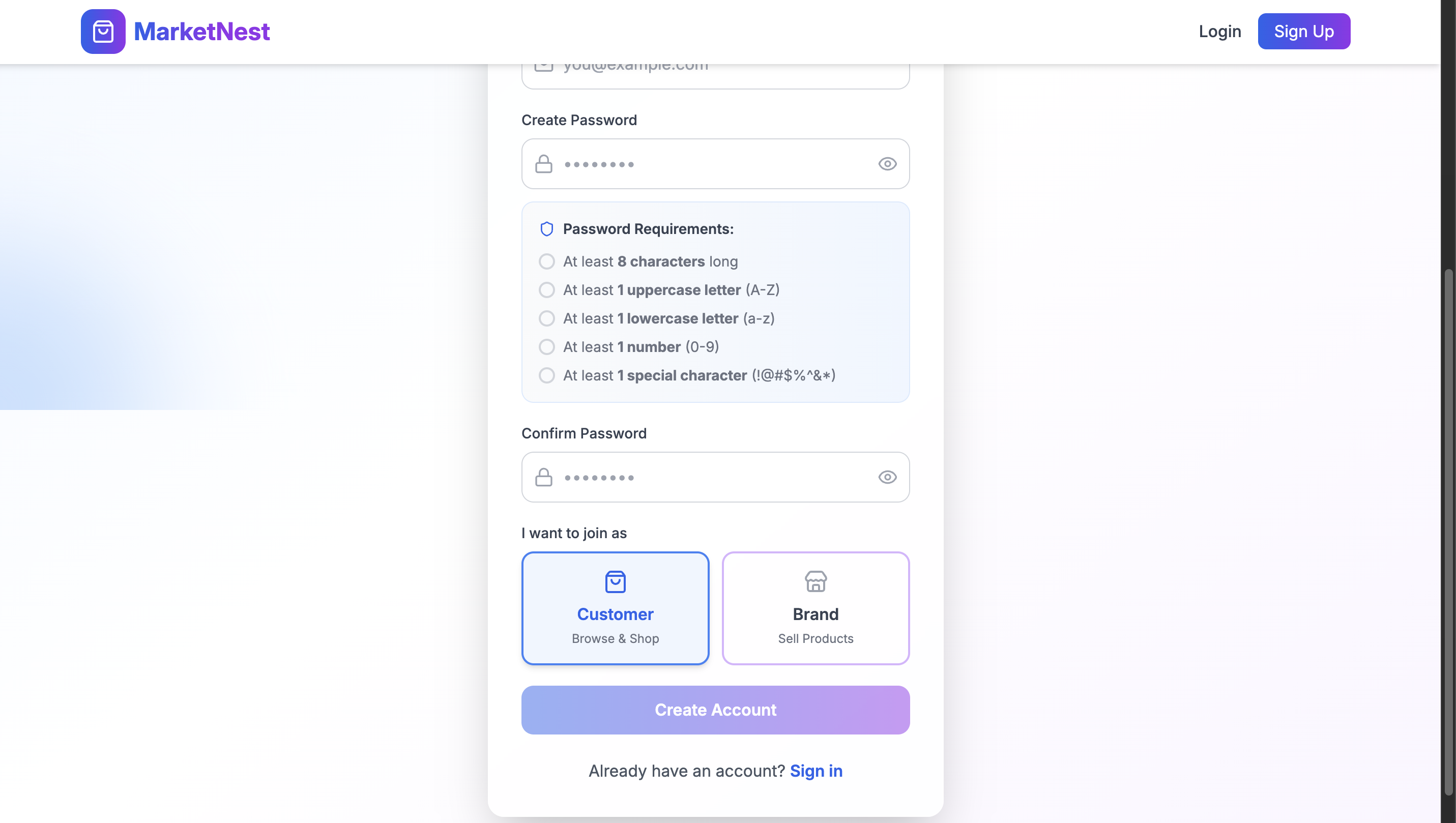 Full-Stack E-Commerce Marketplace Website- MERN Stack - Screenshot 1