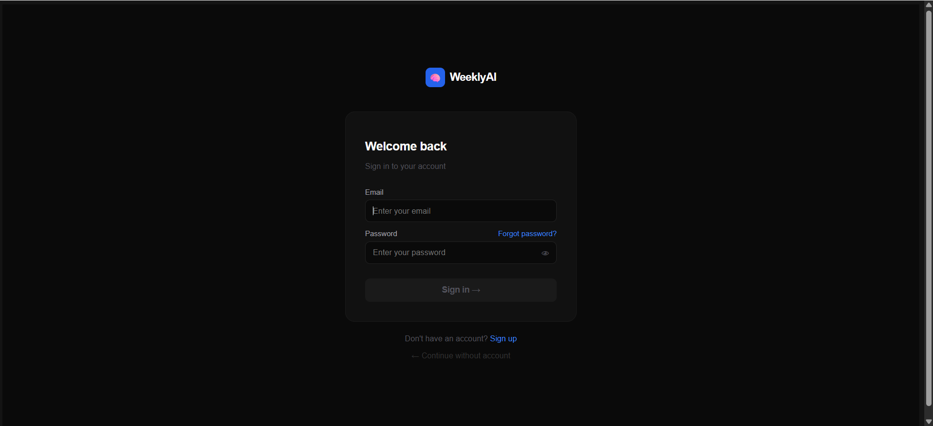 Multi-agent-AI-weekly-planner - Screenshot 1