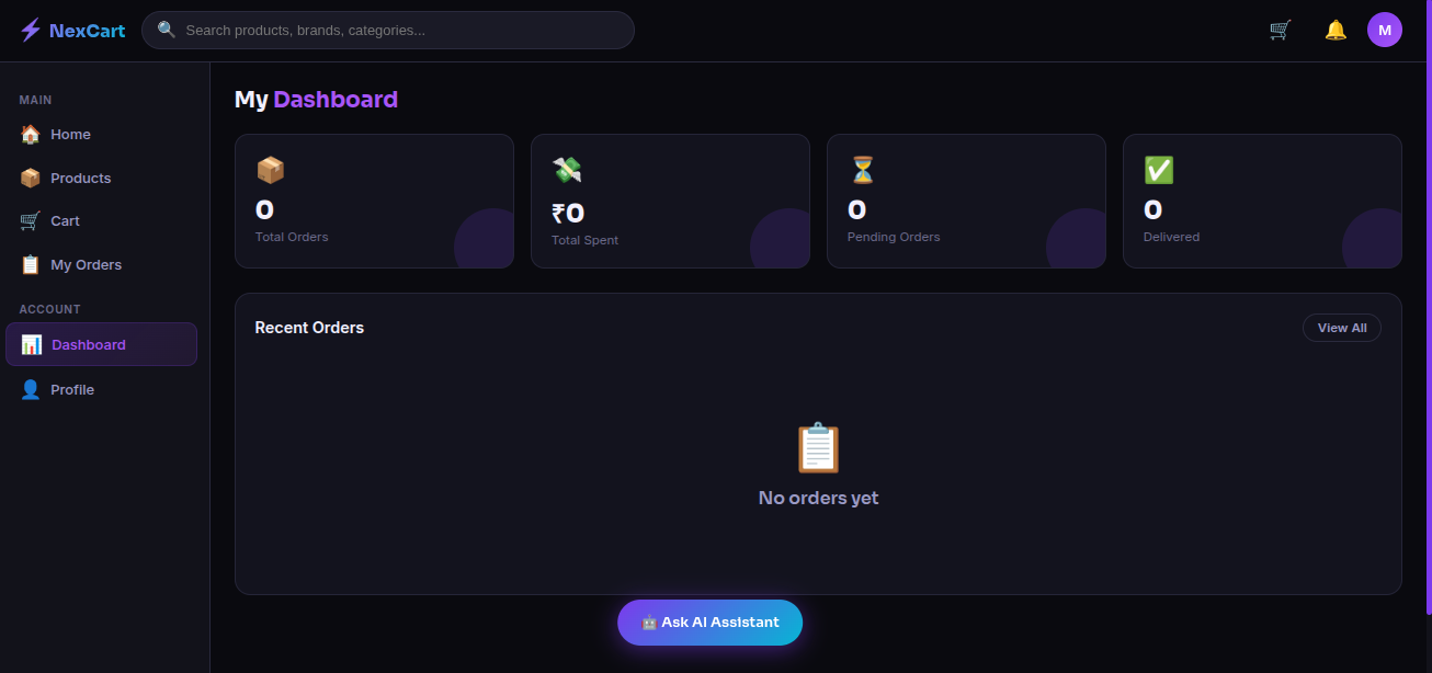 NexCart — Full-Stack E-Commerce Platform - Screenshot 2