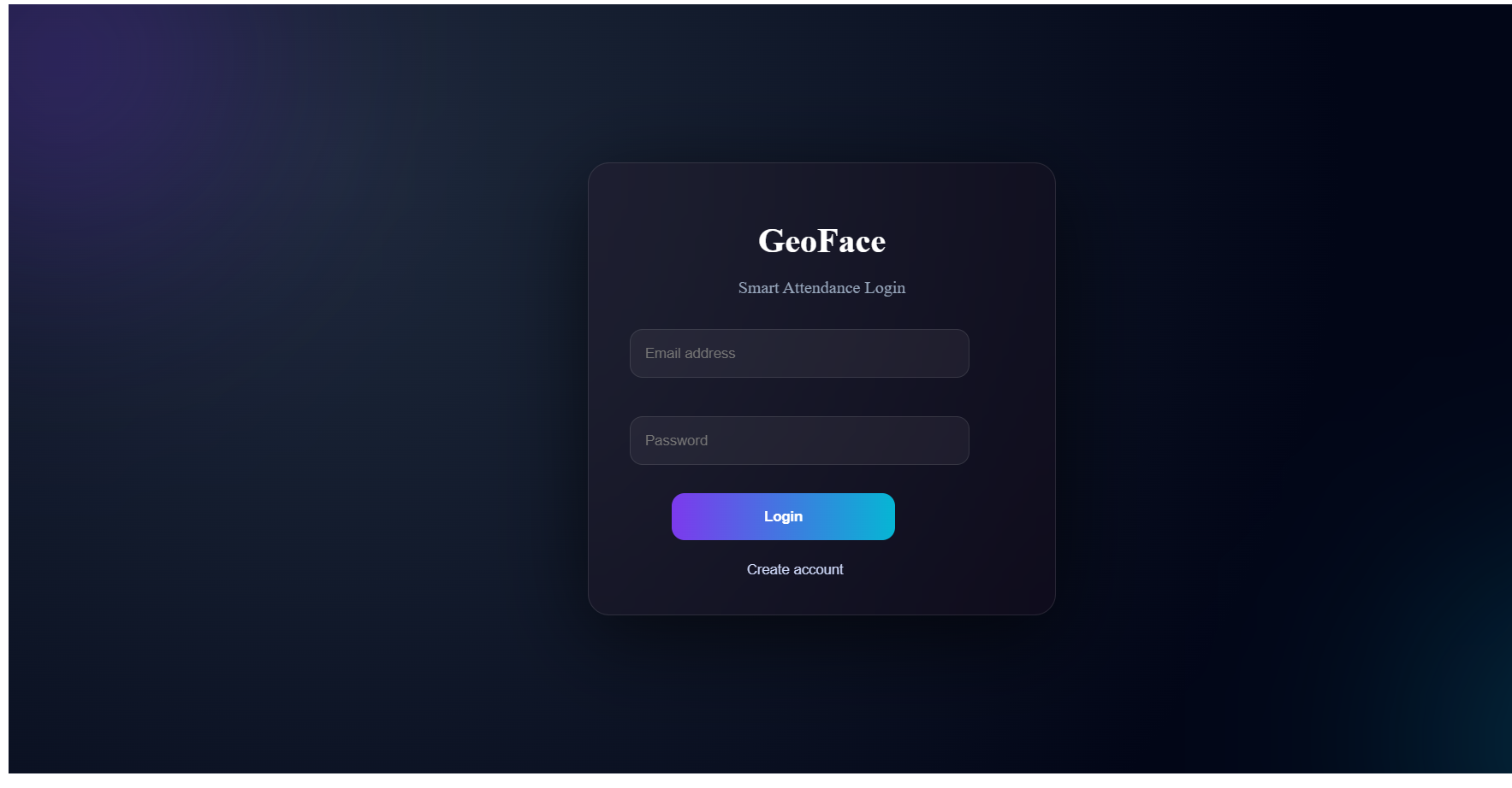 Geo Face Attendance System - Screenshot 1