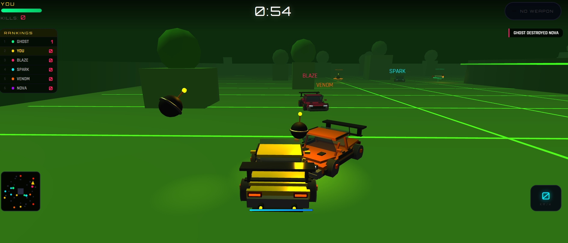 Turbo Smash 3D — Kart Battle Arena Game - Screenshot 1