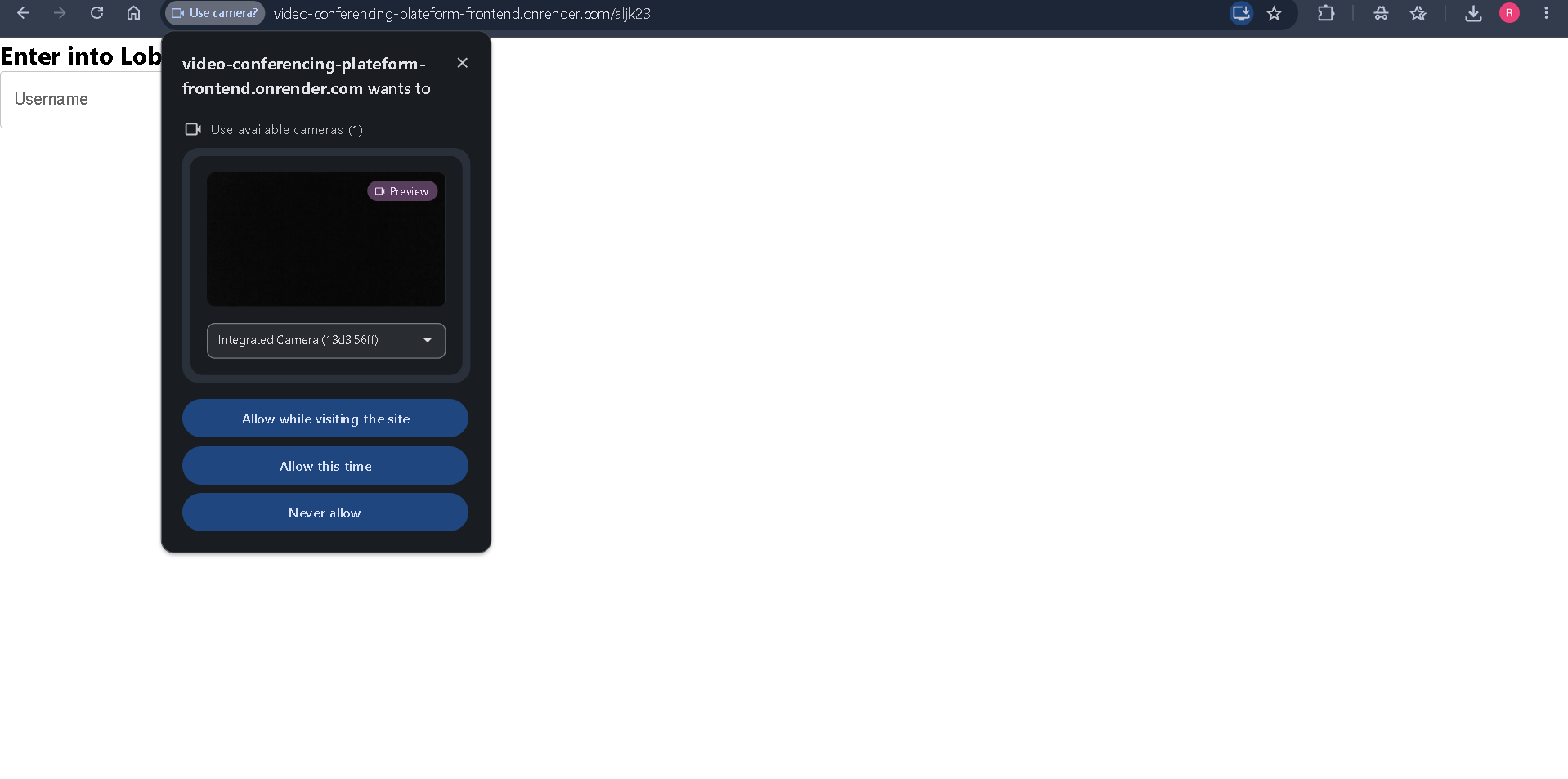 Video Conferencing Platform - Screenshot 4