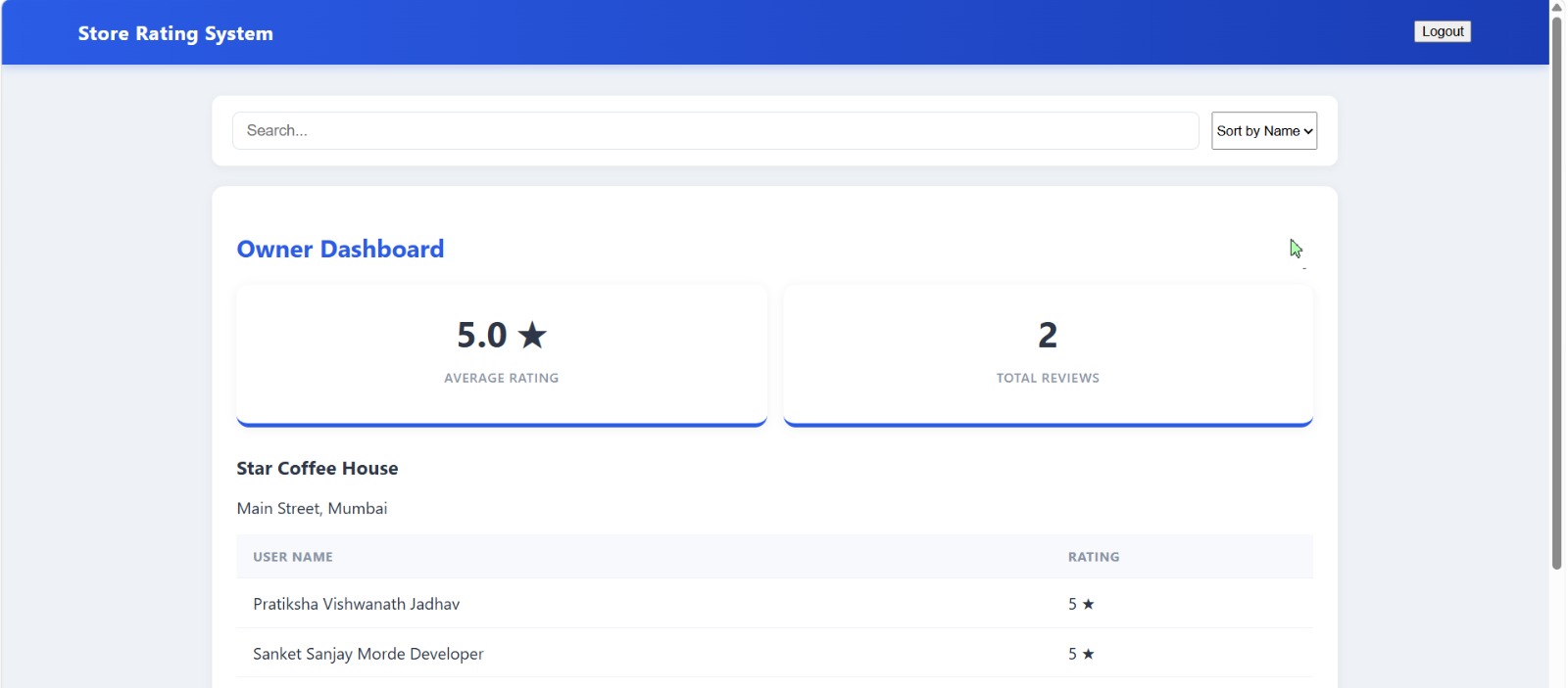 Store Rating System - Screenshot 5