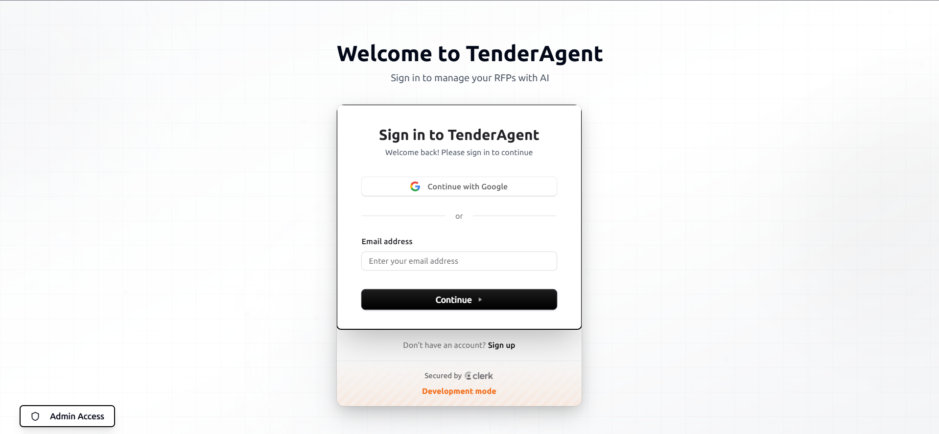 AI-Powered Tender Intelligence System - Screenshot 2