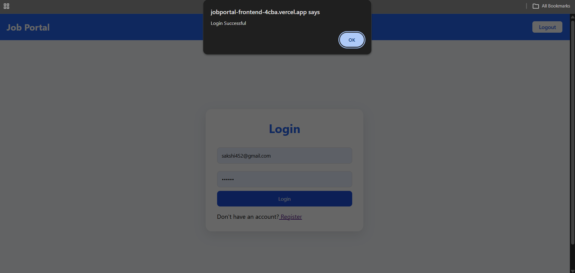 Full-Stack Job & Internship Portal (MERN) - Screenshot 4