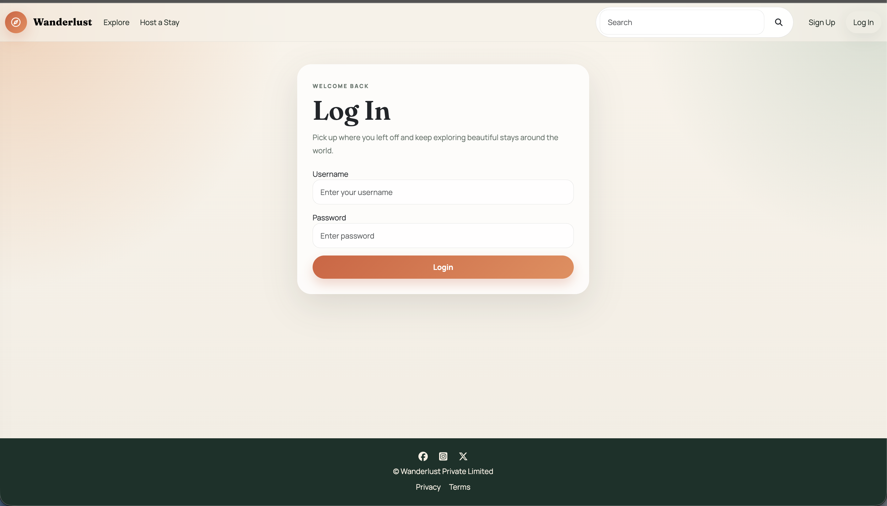 TripHaven – Travel Stay Booking Platform | MEN Stack using Ejs - Screenshot 2