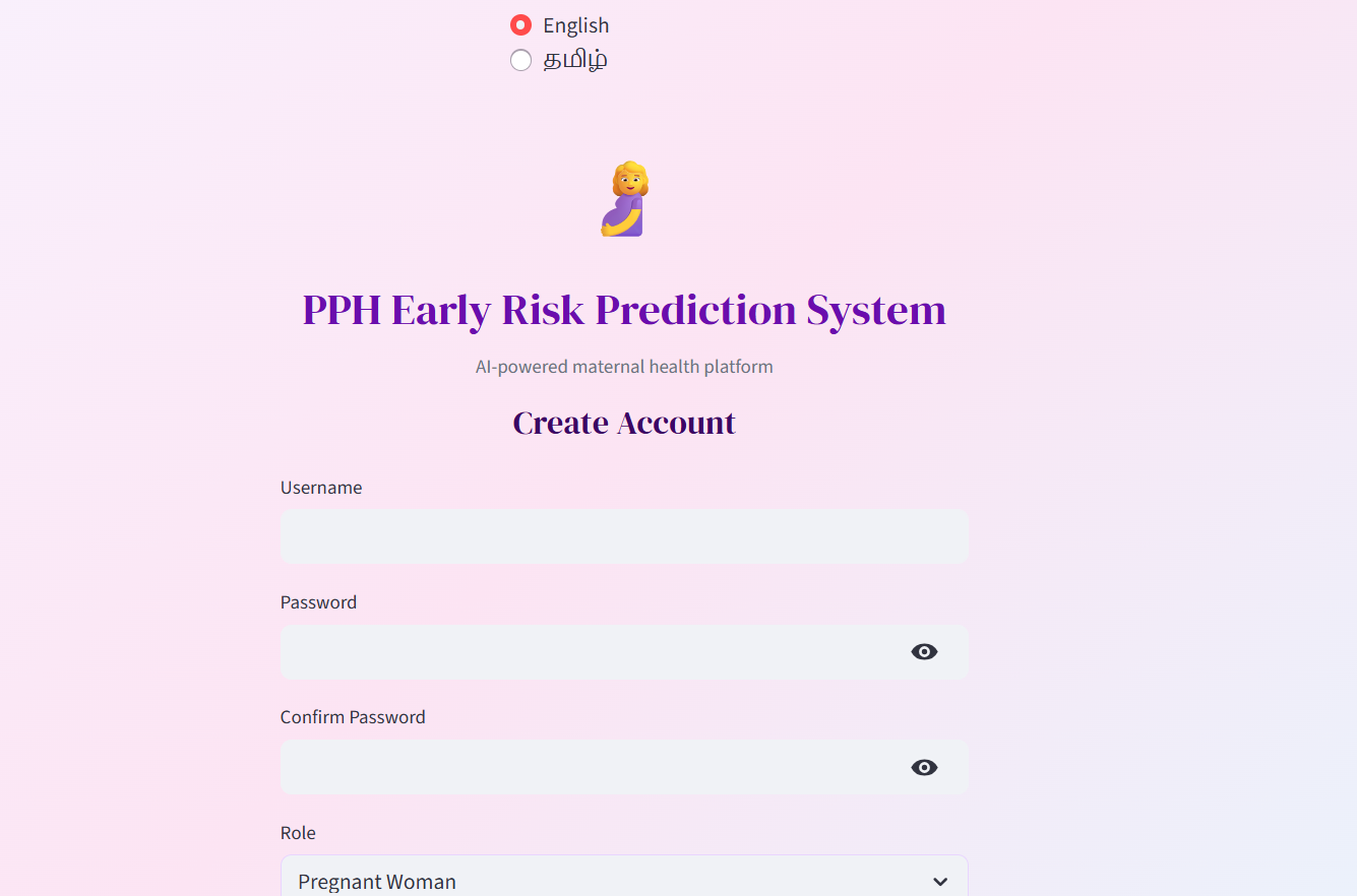 Postpartum Hemorrhage Prediction - Screenshot 2