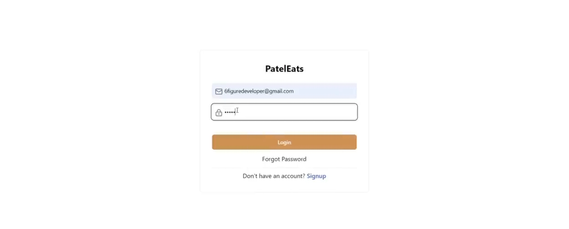 Patel Eats - Screenshot 1