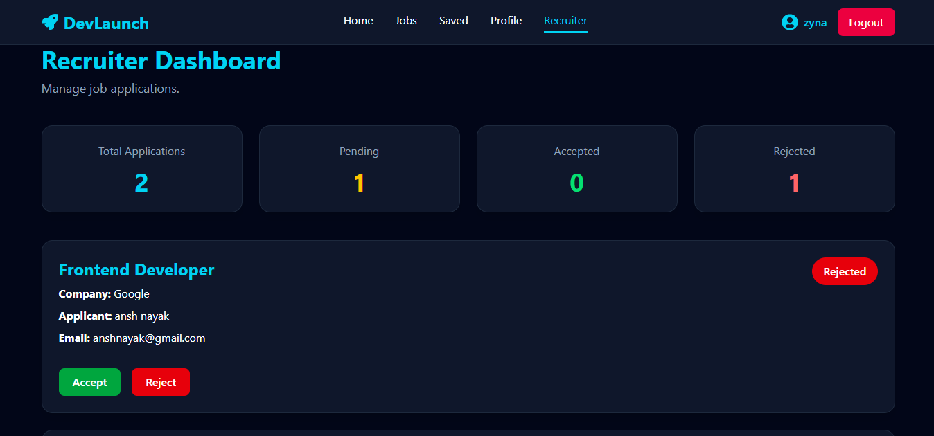 DevLaunch – Full Stack MERN Job Portal - Screenshot 5