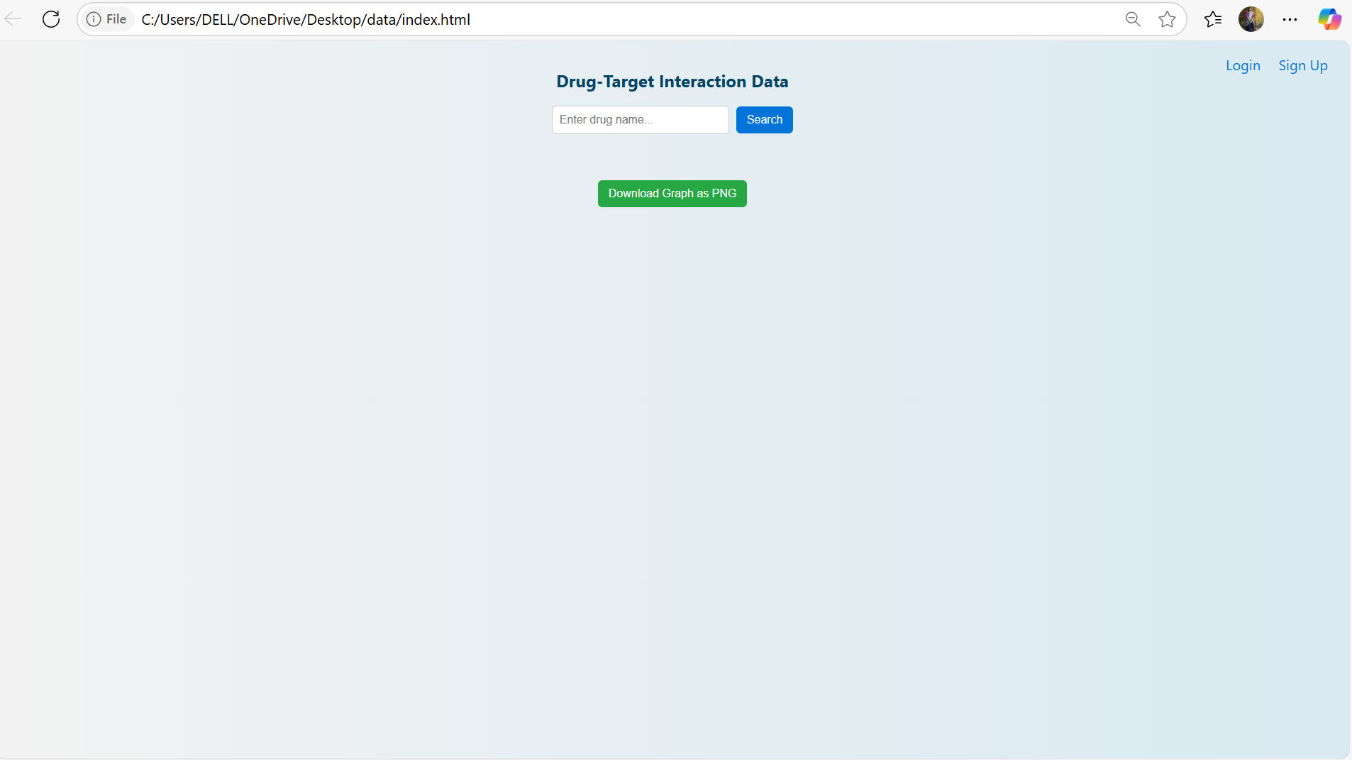 Database For Drug-Target Interaction - Screenshot 1