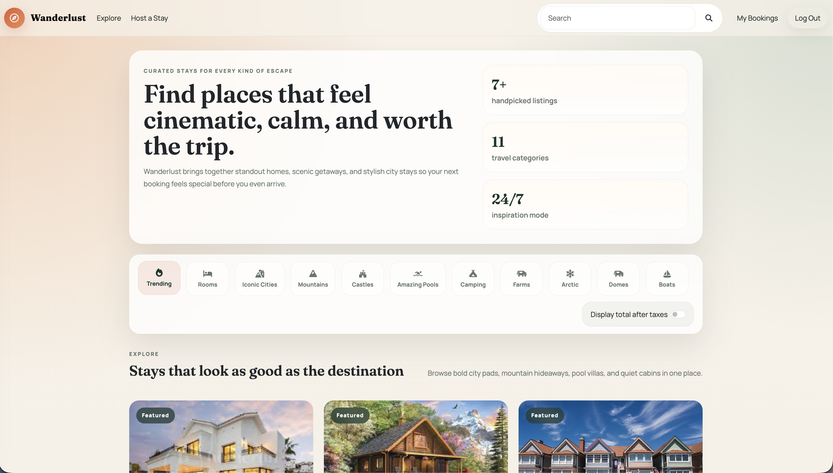 TripHaven – Travel Stay Booking Platform | MEN Stack using Ejs - Screenshot 3