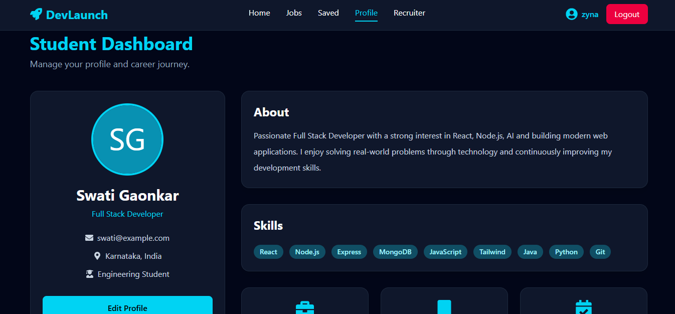 DevLaunch – Full Stack MERN Job Portal - Screenshot 2
