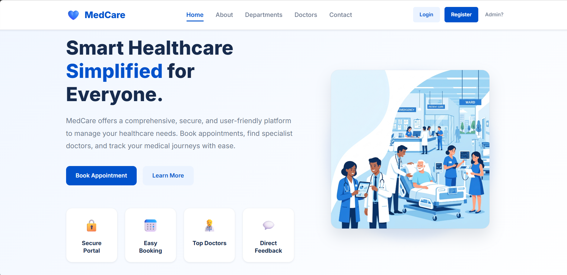 MedCare System - Screenshot 1