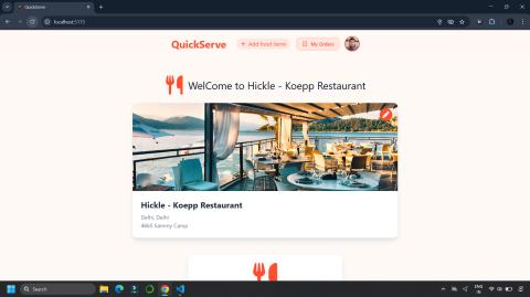 Full-Stack Food Delivery webapp - Screenshot 1