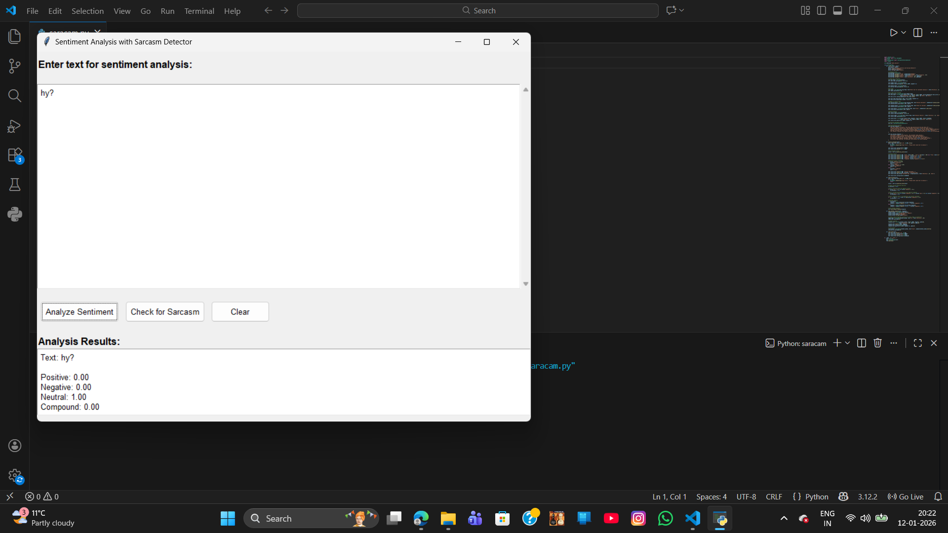 sentiment analysis with sarcasm - Screenshot 4