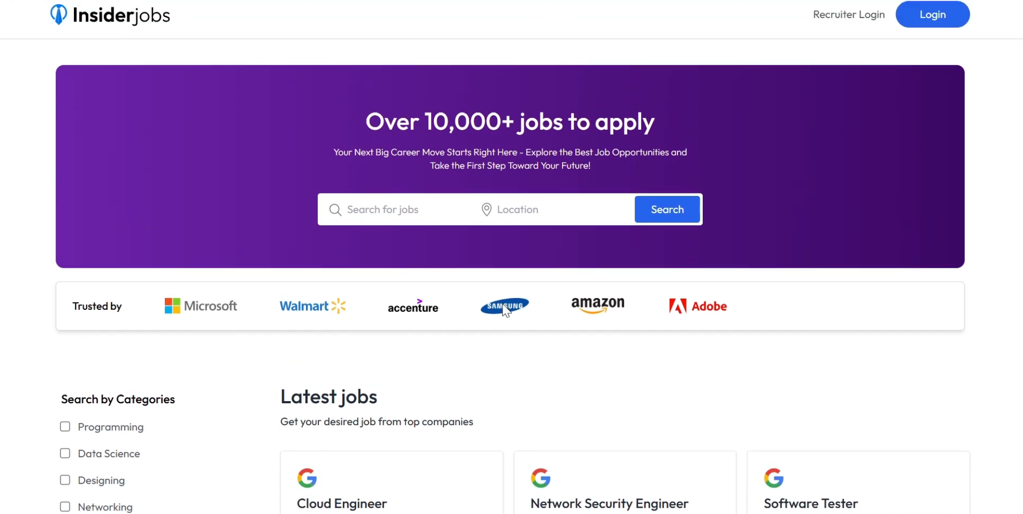 InsiderJobs – Full-Stack MERN Job Portal Platform