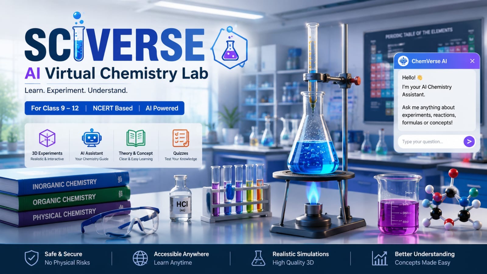Sciverse :  AI-powered virtual chemistry laboratory