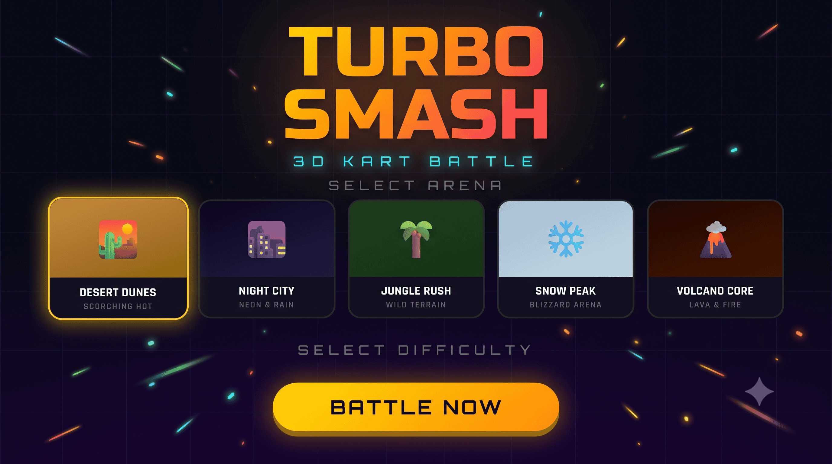 Turbo Smash 3D — Kart Battle Arena Game