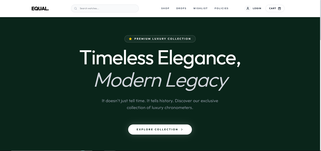 Watch Store ecommerce website