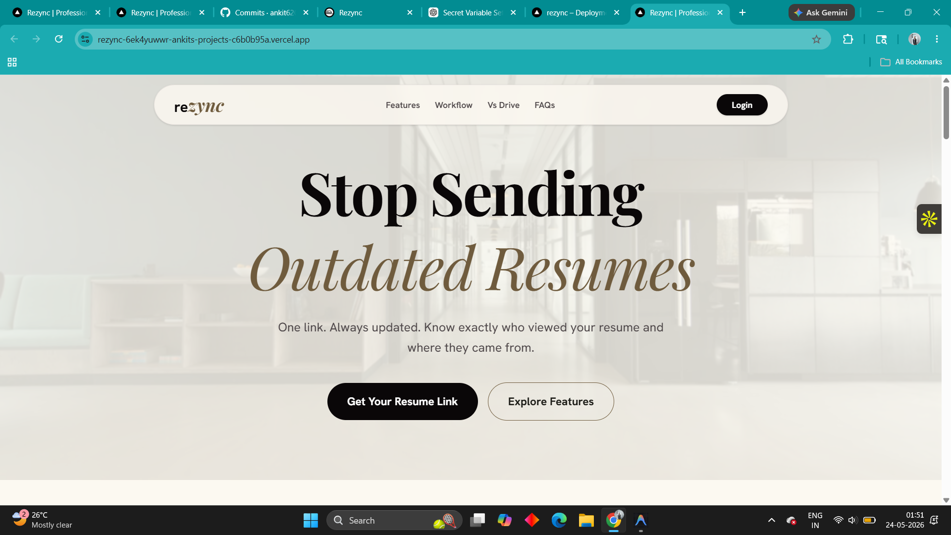 Rezync – Resume Management Platform with Cloud Storage