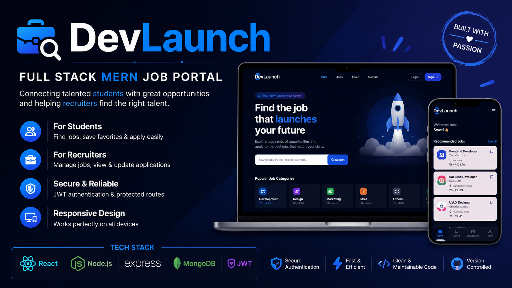 DevLaunch – Full Stack MERN Job Portal