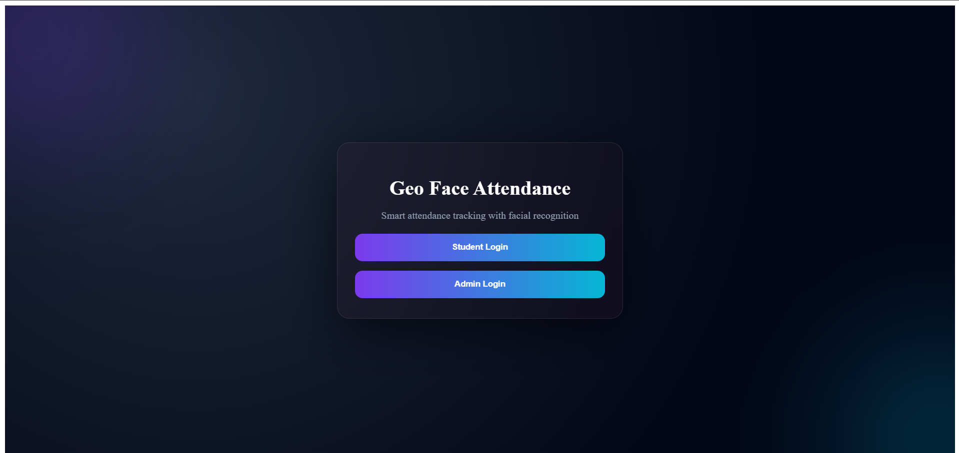 Geo Face Attendance System
