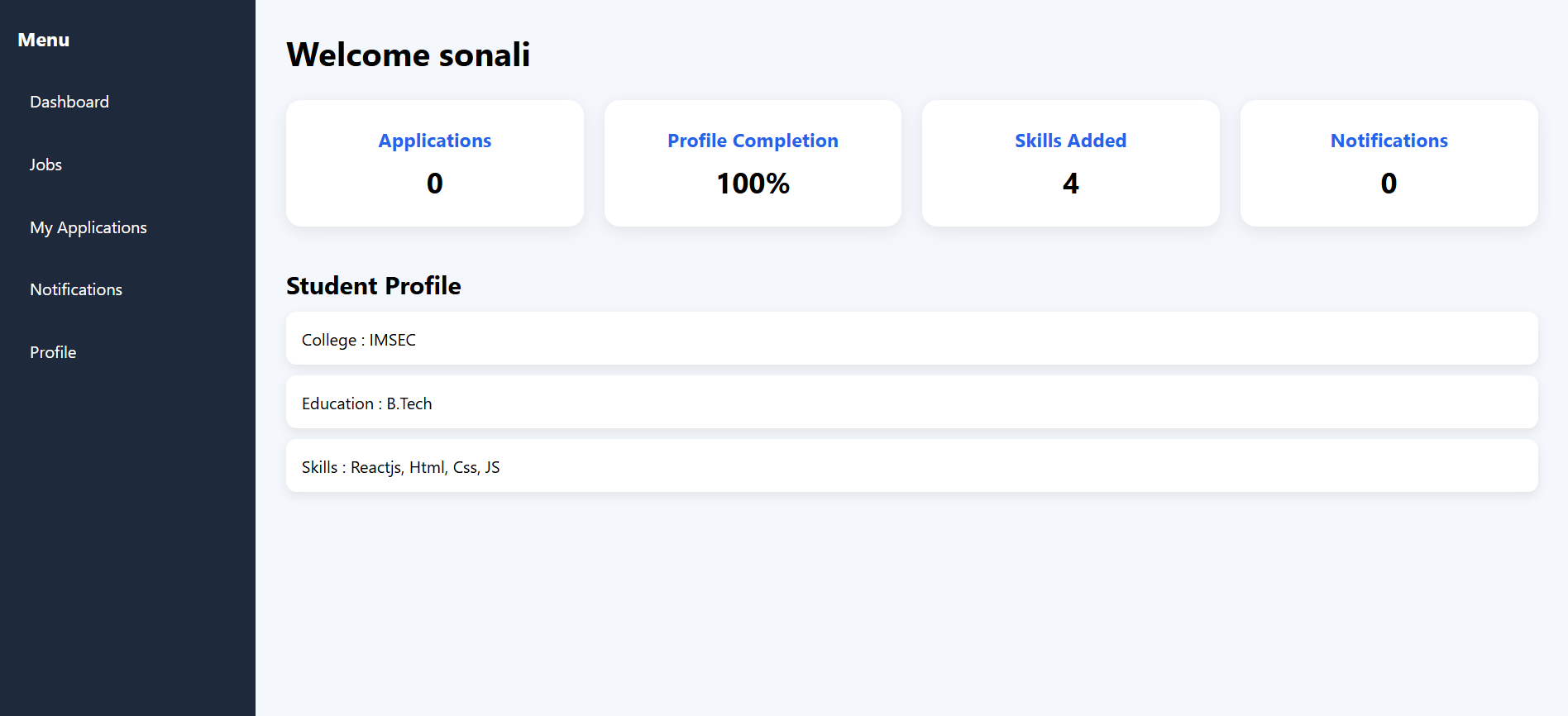 Full-Stack Job & Internship Portal (MERN)