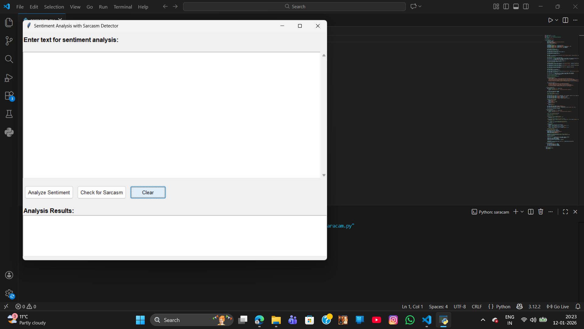 sentiment analysis with sarcasm
